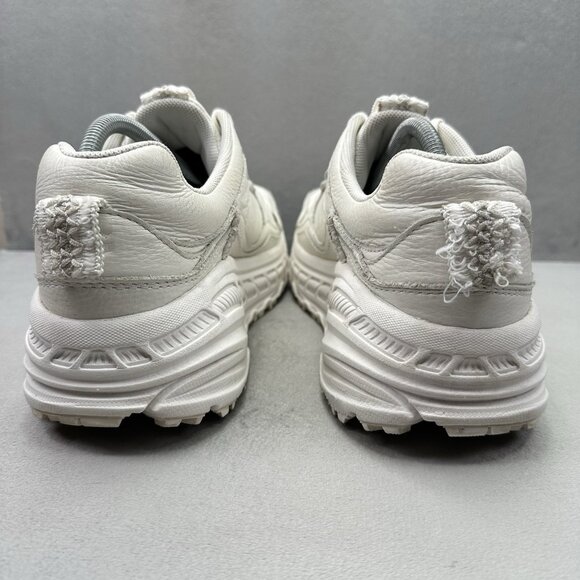 UGG CA805 Womens Size 11 Shoes White Leather Chunky Daddy Platform Sneakers - Picture 4 of 8